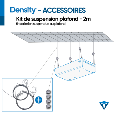 Kit de suspension plafond 2 mètres